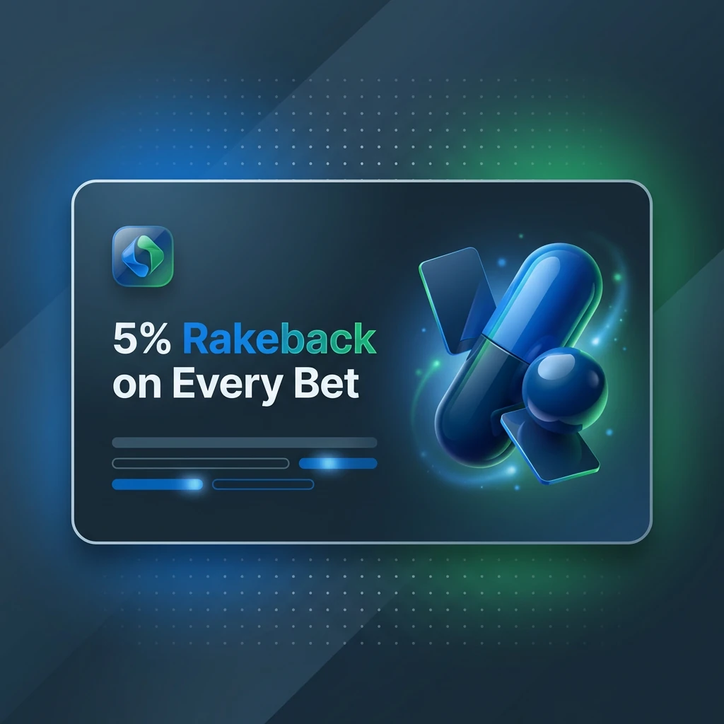 5% Rakeback on Every Bet